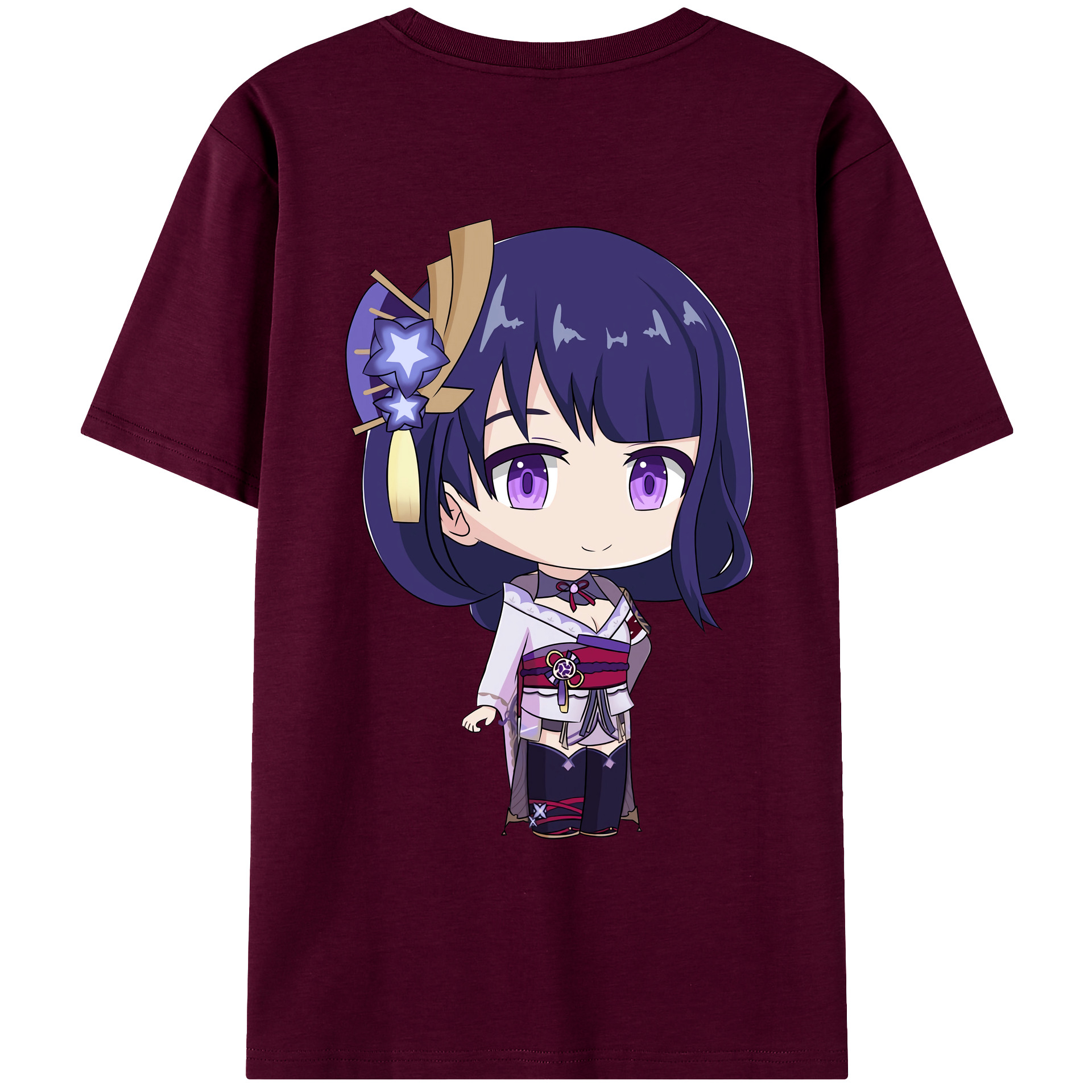げんし神 雷電将軍 らいでんしょうぐん genshin Raiden Shogun レディース半袖Tシャツ(バックプリント)